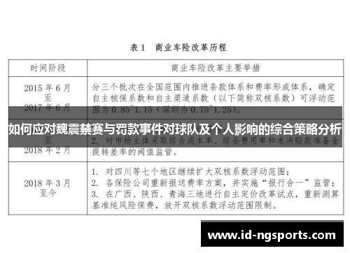 如何应对魏震禁赛与罚款事件对球队及个人影响的综合策略分析